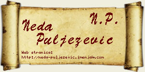 Neda Puljezević vizit kartica